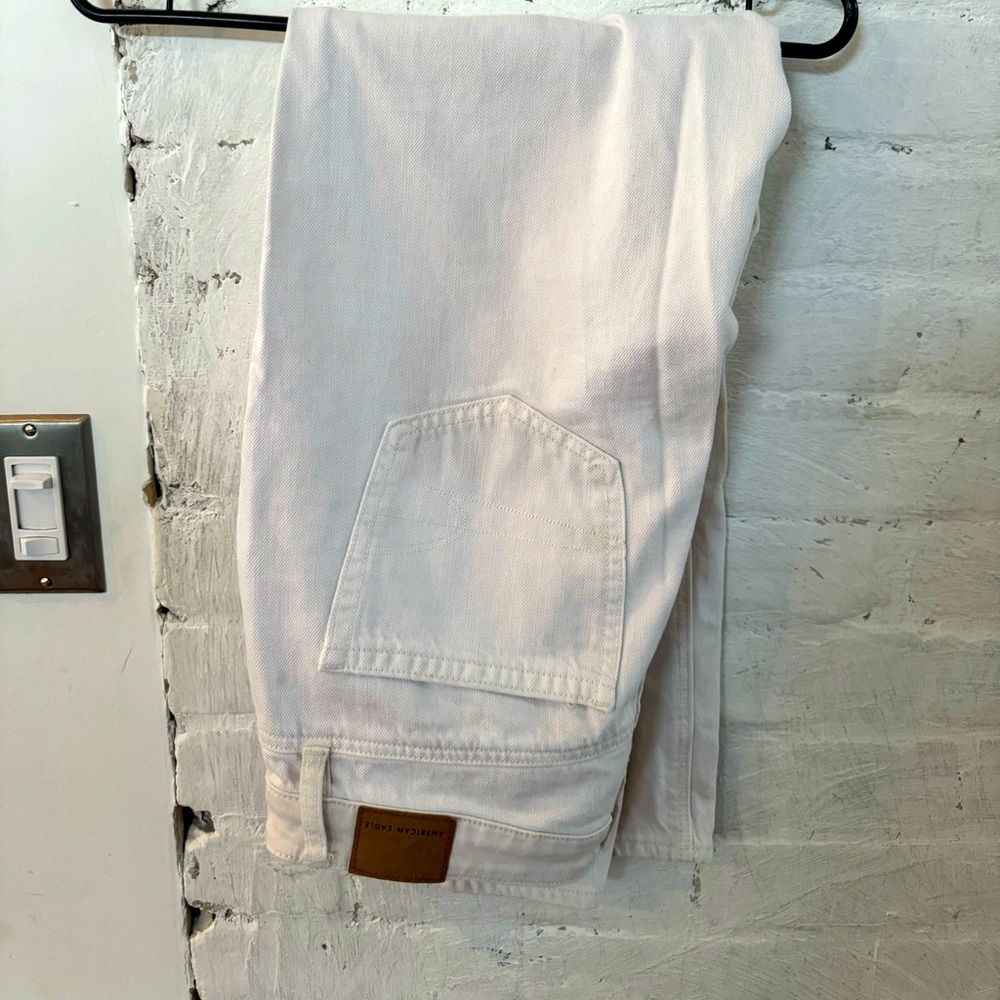 American Eagle boot cut white jeans